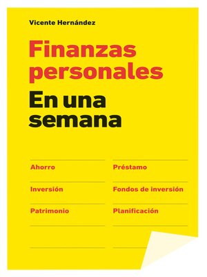 cover image of Finanzas personales en una semana